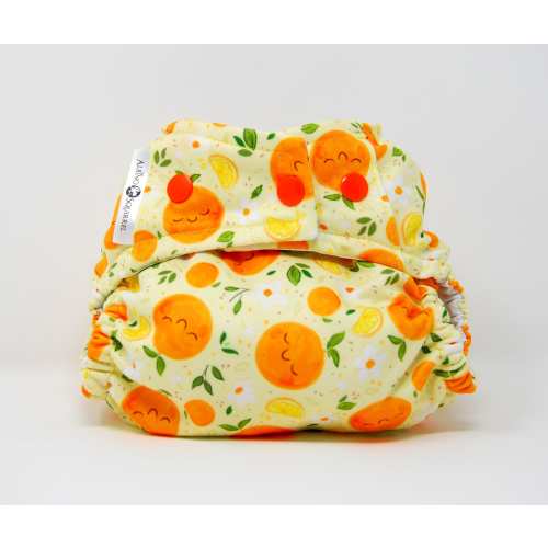 Oranges Print Cover or Pocket Diaper (One Size)