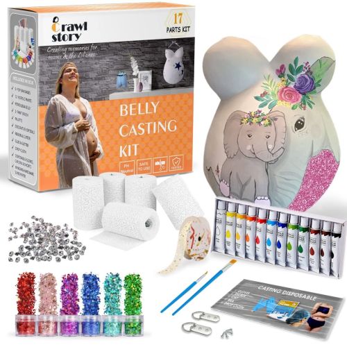 Belly Cast Kit Pregnancy-Baby Casting kit | With 5-Plaster Cloth Roll Hanging...