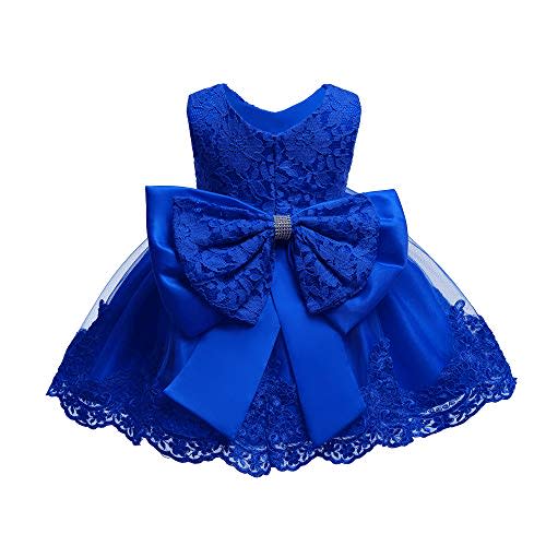 0-6T Toddler Baby Girl Embroidered Tutu Ball Gown Lace Dresses with Headwear