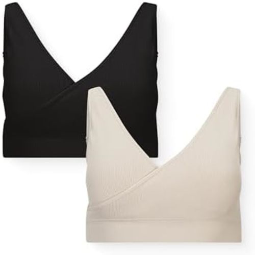 Kindred Bravely Essentials Crossover Nursing Bra Wire Free Maternity 2 Pack
