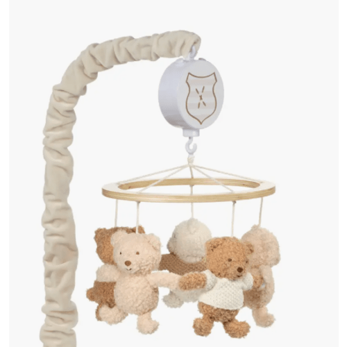 Teddy Bear Musical Infant Baby Crib Mobile Soother Toy
