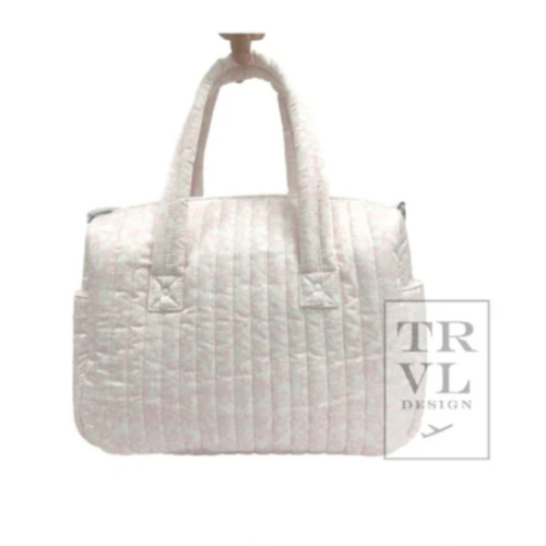 WOODLAND PINK QUILTED STROLLER BAG – Southern Sorelle Embroidery Boutique