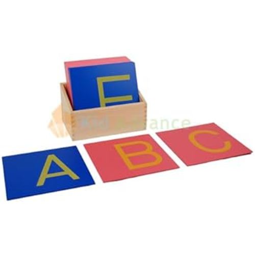 Montessori Capital Case Sandpaper Letters Print w/Box