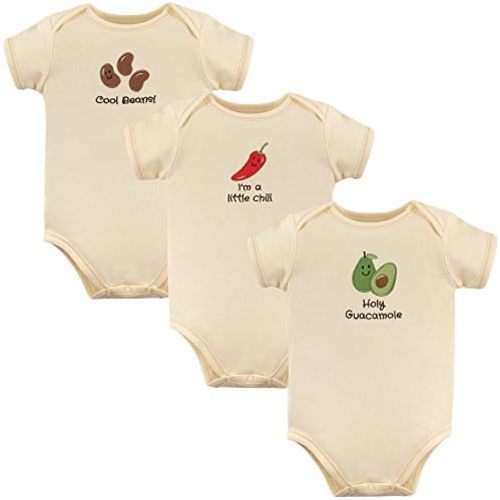 Touched by Nature Baby Boys' Organic Cotton Bodysuits Bodysuit, 3 Pack