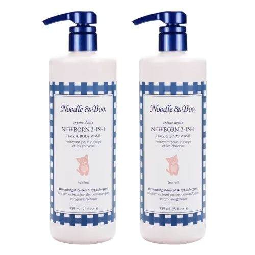 Noodle & Boo Newborn 2-in-1 Hair & Body Wash, 25 fl oz, 2-pack | Costco