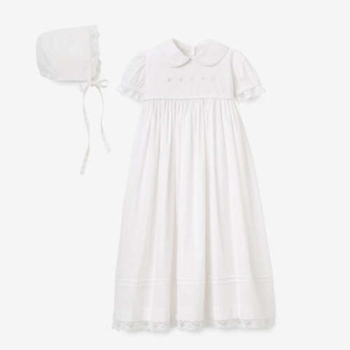 Boys' Gown & Bonnet Christening Gift Set – Elegant Baby