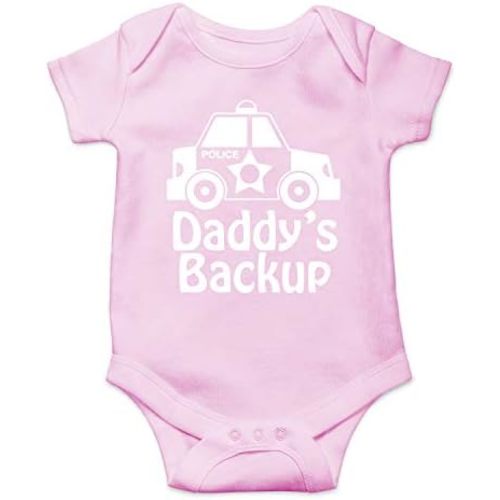 Daddy's Backup - Funny Baby Essentials Bodysuit - Baby Boy Clothes Cute Newborn Romper Outfits