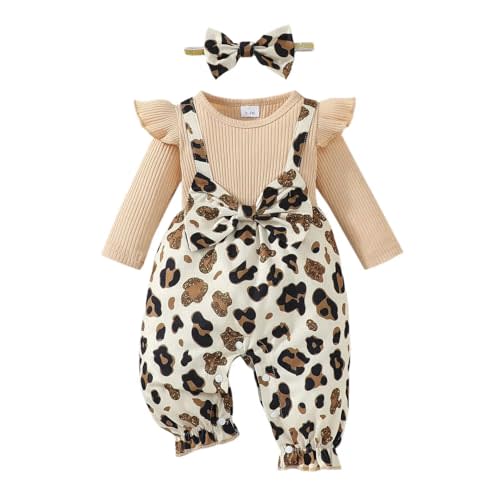 Baby Girl Clothes Fall Winter Outfit Infant Girl Plaid Long Sleeve Ruffle Romper One Piece Jumpsuit with Headband
