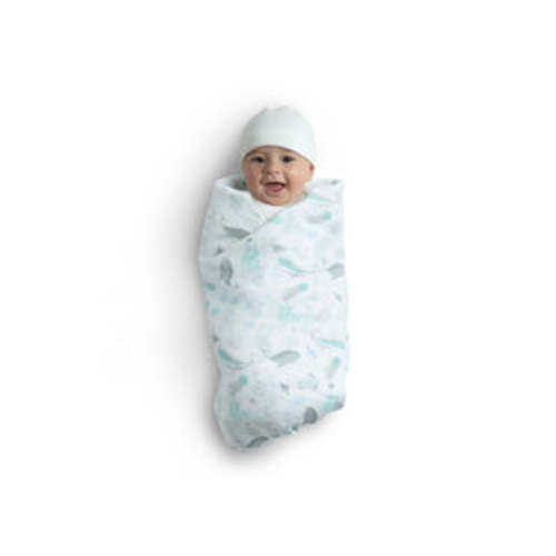 100% Cotton Muslin Baby Receiving Blankets - 2 Pack