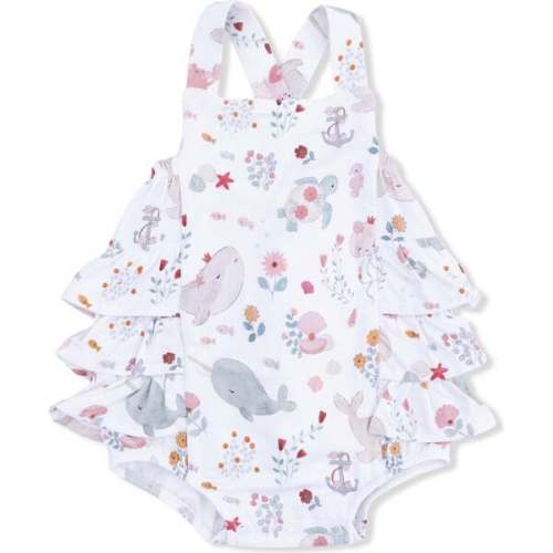 Garden Sea Creatures, Ruffle Sunsuit - Angel Dear | Maisonette