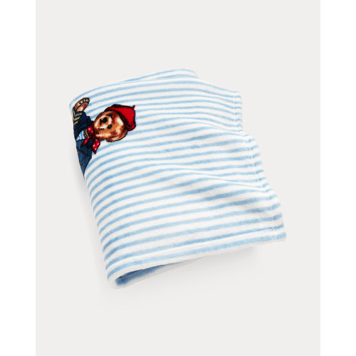 Teddy Bear Stripe Throw Blanket | Ralph Lauren