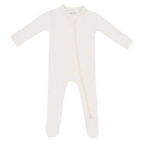 Ribbed Zippered Footie