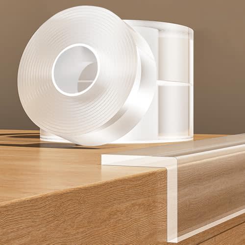 3Pack Baby Proofing Edge Protector for Baby,1.57in x 9.84ft,Clear Edge Protector Strip Sharp Edge Wrap Cover Tape,Corner Bumpers for Furniture,Crib Rail Covers for Teething