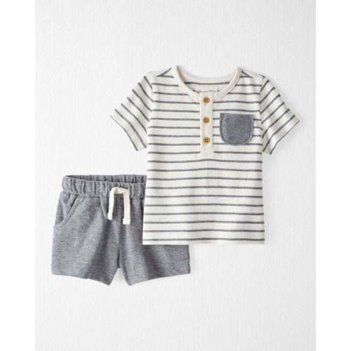 Baby 2-Piece Henley Tee and Shorts Set Made with Organic Cotton - Little Planet | Carter's