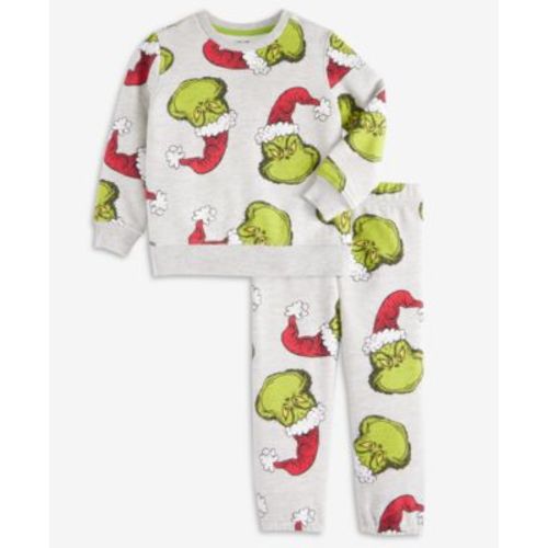 Boys Toddler 2T-4T Grinch-Print Top and Pants, 2-Piece Set, Macy's Exclusive
