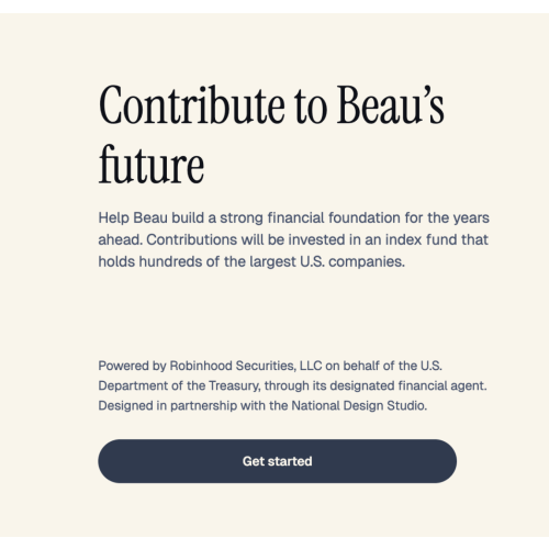 Contribute to Beau's Trump account