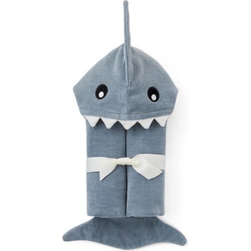 Terry Velour Hooded Shark Towel