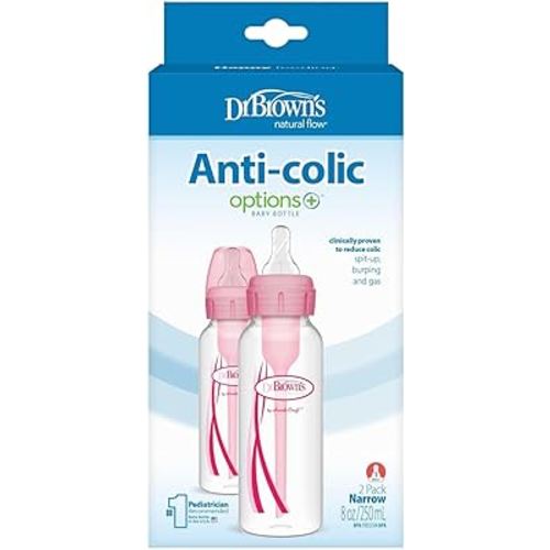 Dr. Brown's Pink 8 Ounce Bottles (2 Pack)