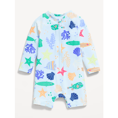 Printed Swim Rashguard Bodysuit for Baby