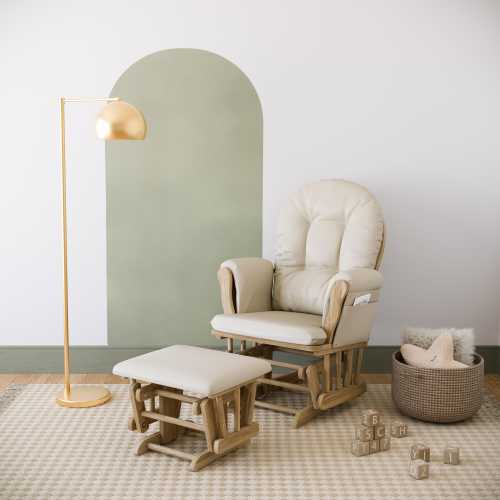 Storkcraft Hoop Glider and Ottoman | Ashley