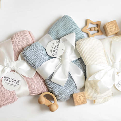 Simply Organic Bamboo Baby Blanket | Ivory Cream