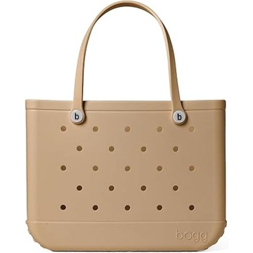 BOGG BAG - Tote for Beach, Pool, Boat, Sports - All Purpose EVA - White Buttons