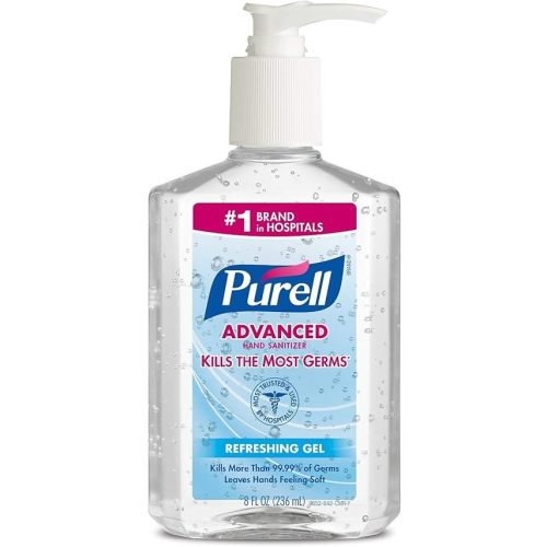 Advanced Hand Sanitizer Gel, Original, 8-oz. Pump