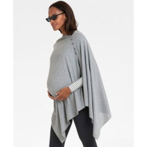 Women's Gray Nursing Cover Maternity Shawl