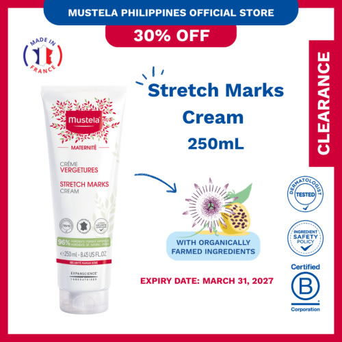 Mustela CLEARANCE Stretch Marks Cream 250ml (Expiry Date: March 31, 2027)