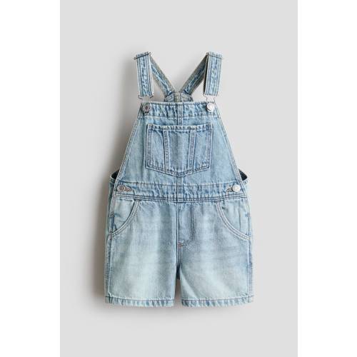 DENIM OVERALL SHORTS