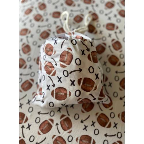 Boys Football Crib Sheet, Football Fitted Crib Sheet, Football Crib Sheet, Football Kids Crib Sheet