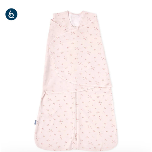 Pink Floral Cotton Swaddle Newborn | HALO