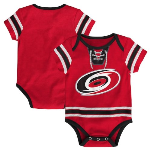 Infant Carolina Hurricanes Red Hockey Jersey Bodysuit