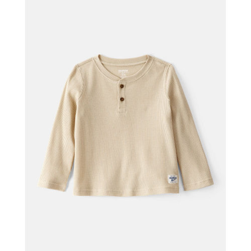 Toddler Boy Long-Sleeve Henley Shirt - Tan - OshKosh B'gosh | Carter's