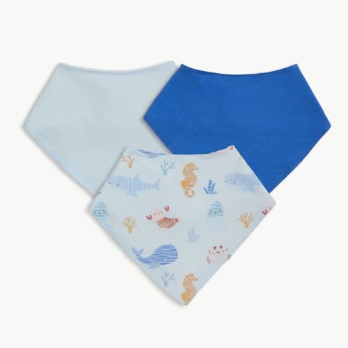 deep sea jubilee modal magnetic stay dry infant bandana bib 3-pack – Magnetic Me