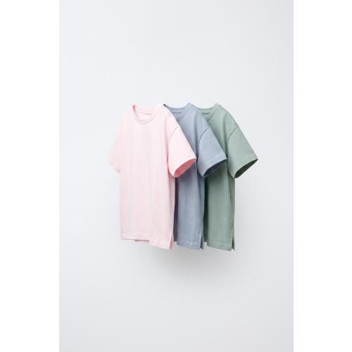THREE-PACK OF BASIC T-SHIRTS - Light blue | ZARA United States