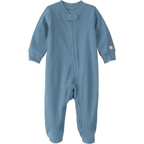 2-Way Zip Pajamas - 9M (Color: Iguana Teal)