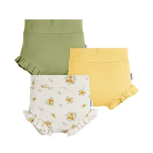 Baby Girls Bubble Shorts, 3-Pack