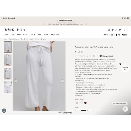 Crop pant