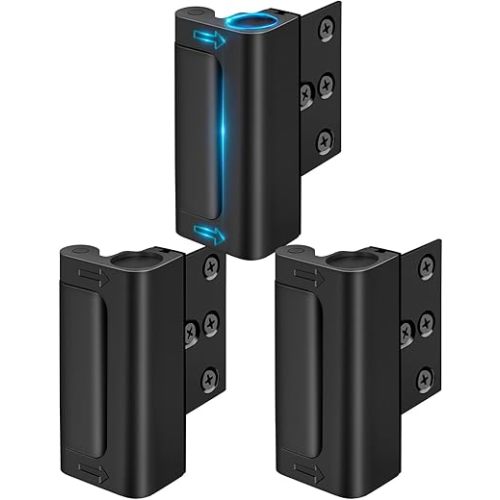 Home Security Door Reinforcement Lock - Child Proof Door Locks for Front Door Child Safety Lock High Door Locks for Kids Safety Withstand 800 lbs Top Flip Door Latch Lock for Inward Swinging Door