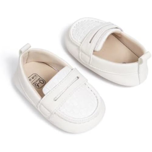 Infant Baby Boys Loafers Soft Sole PU Leather Toddler Moccasins Girls First Walking Crib Dress Shoes