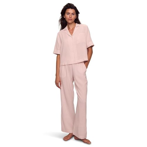 Eberjey Women's Nautico Relaxed Short Sleeve Pant Pajama Set
