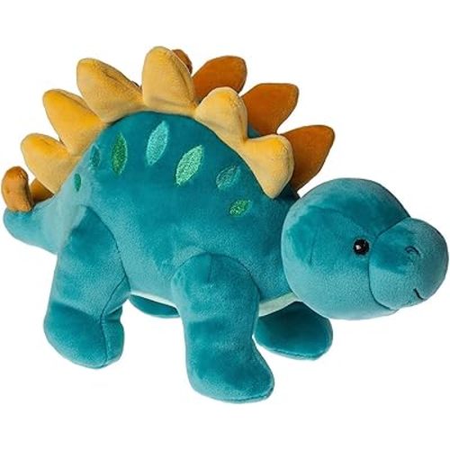 Mary Meyer Stuffed Animal Smootheez Pillow-Soft Toy, 10-Inches, Blue Stegosaurus Dinosaur