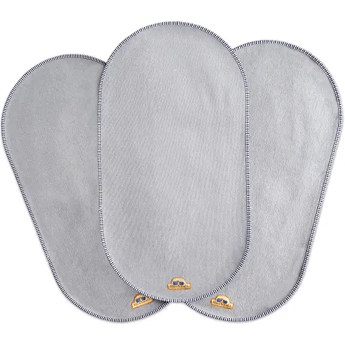 BlueSnail Waterproof Changing Pad Liners 3 Count (14"X26.5", Gray) Bassinet Pad Liner