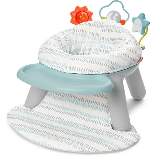 Skip Hop 2-in-1 Sit-up Activity Baby Chair, Silver Lining Cloud