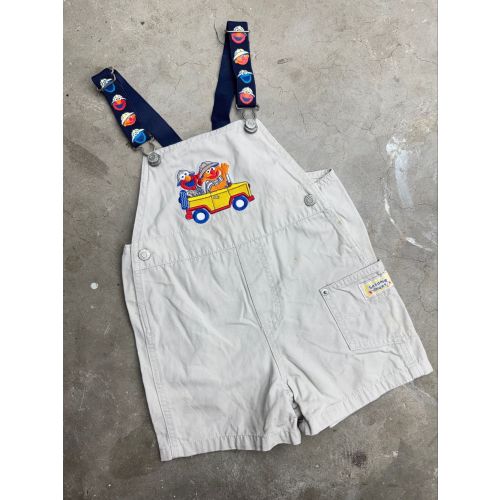 30. Vintage Sesame Street Elmo and Ernie Overalls