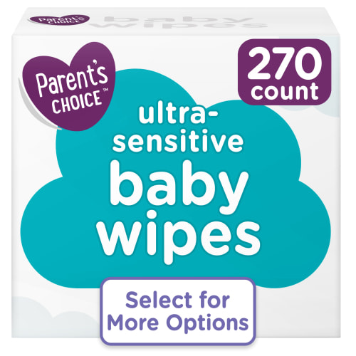 Parent's Choice Ultra-Sensitive Baby Wipes, 270 Count (Select for More Options)