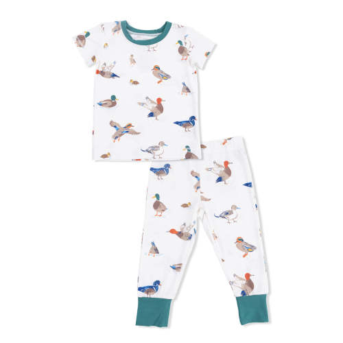 Short Sleeve Loungewear Set, Ducks