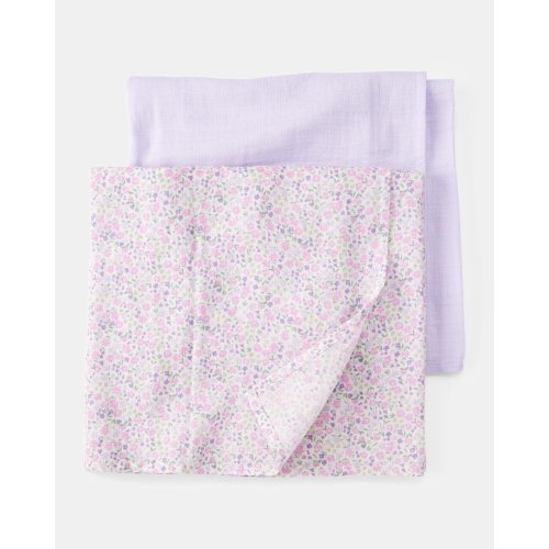 2-Pack Muslin Swaddle Blankets