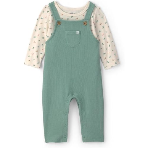 Carter's Baby Boys' 2-piece Overall Set Blue Navy Sports Patches